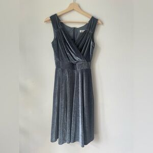 Grace Karin Gray Velvet Dress